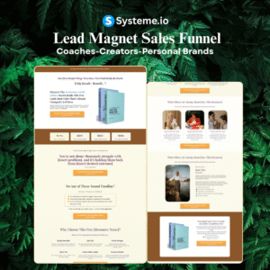 Systeme.io Lead Magnet Funnel visual mockup